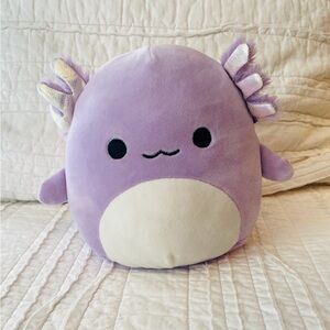 Squishmallows 7” Purple Monica Axolotl Plush - Easter Squad, Stuffed Animal Toy